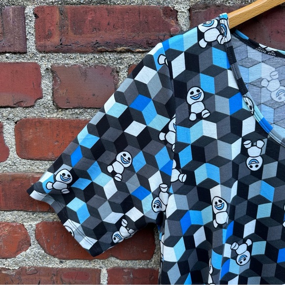 Disney Frozen Snowgies Perfect T Size L Large LuLaRoe Long Tunic T-Shirt - Picture 7 of 12